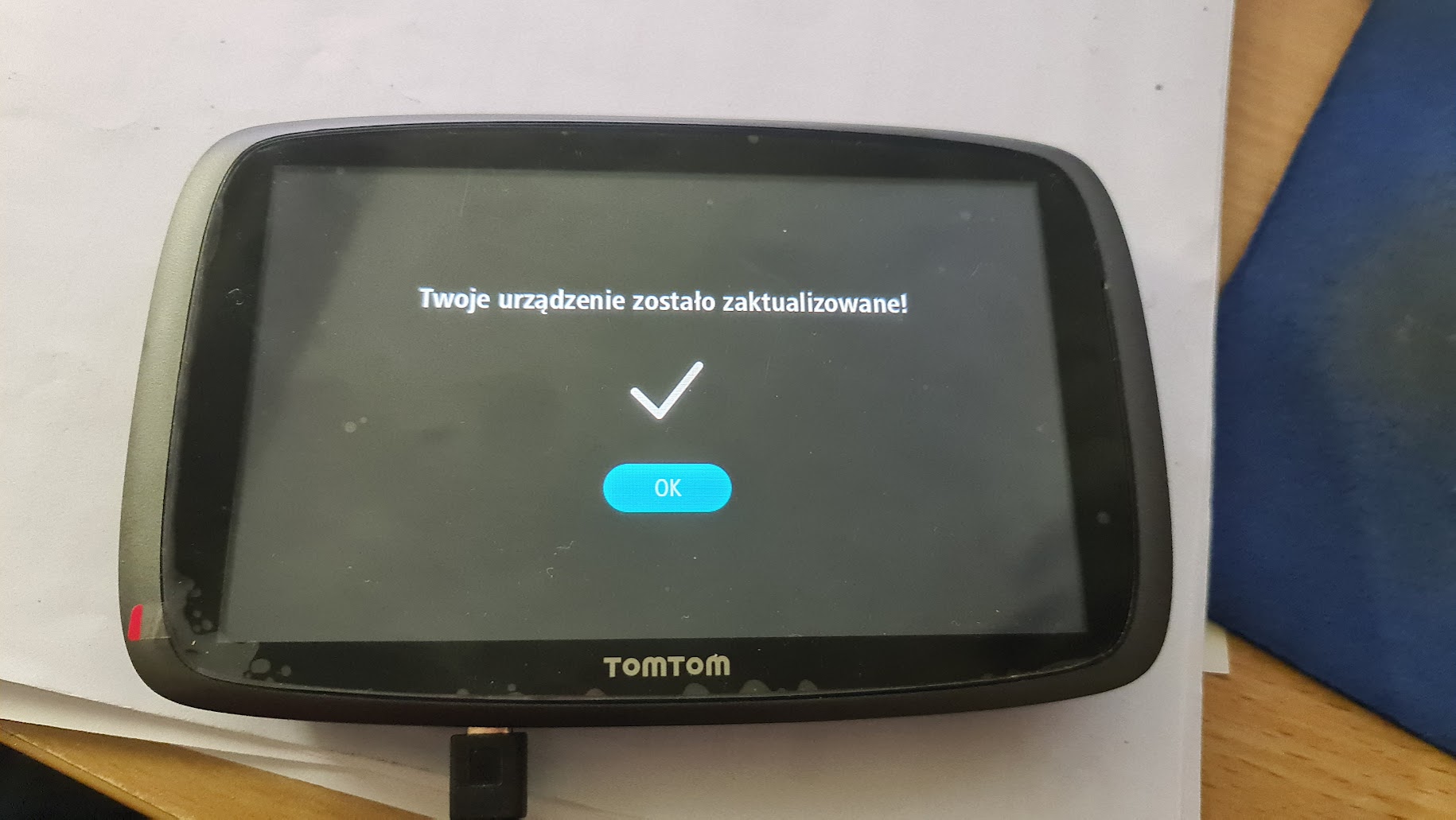 wymiana dotyku w nawigacji TomTom